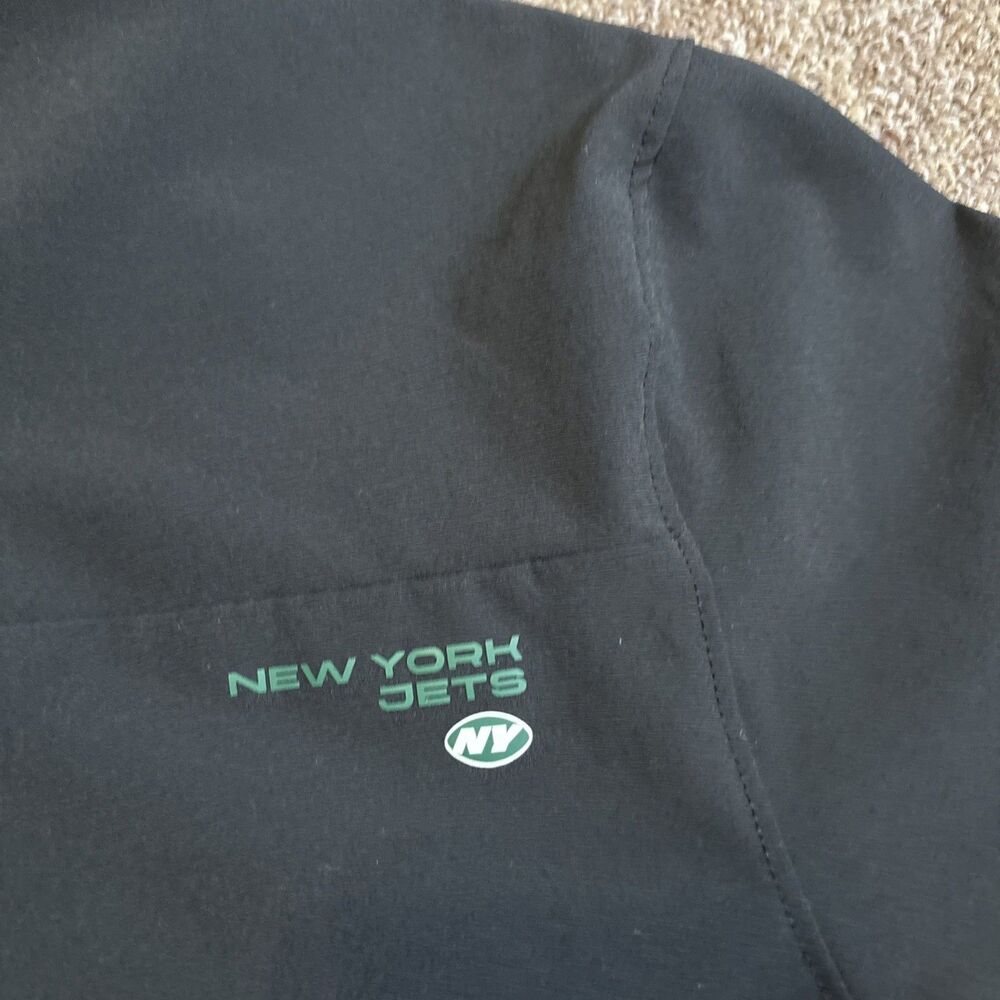 New York Jets Mens Large Button Snap Polo Nike Dri Fit On Field NFL Football - Picture 12 of 12